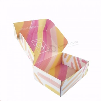 Cajas plegables personalizadas de empaquetado de correo corrugado para impresión en 4 colores