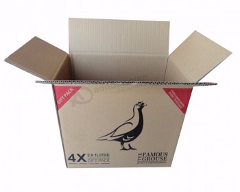 注文のロゴの設計段ボールの郵送の包装の船積みのカートン箱
