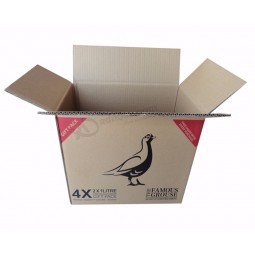 logo personalizzato ondulato scatole di cartone per l'imballaggio di spedizione ondulato