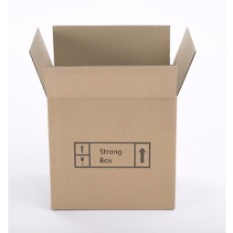 Customized size strong brown corrugated shipping boxes moving cartons mailing box