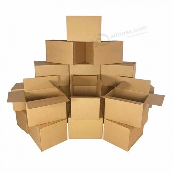 caja de embalaje de papel kraft de cartón corrugado móvil en movimiento