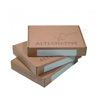 cajas de envío de cartón corrugado impresas al por mayor con logotipo personalizado para embalaje