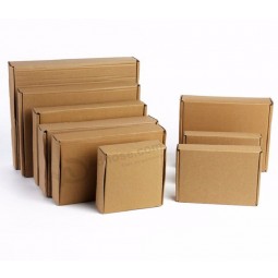 High quality Recycled Brown Kraft Paper corrugated carton shipping packaging box custom mailer box