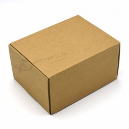 Custom logo high quality empty kraft cardboard corrugated paper packing carton box with specification
