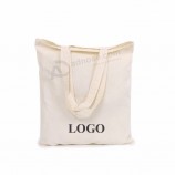естественная сырцовая белая сумка холстины и сумка tote холстины с напечатанным логосом клиента