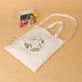 Bolsa de lona de algodón duradero bolsa de compras reutilizable