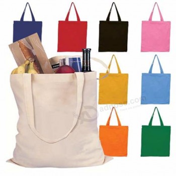 Shopping bag in tela grezza con cerniera da palestra in cotone organico