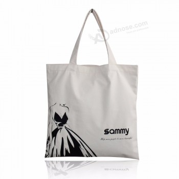 Foldable custom canvas shopping bag promotional canvas custom printing bag