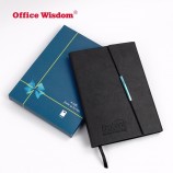Banco corporativo personalizado tamanho A5 notebook presente de alta qualidade amigável PU material de capa livro de nota com bloqueio magnético