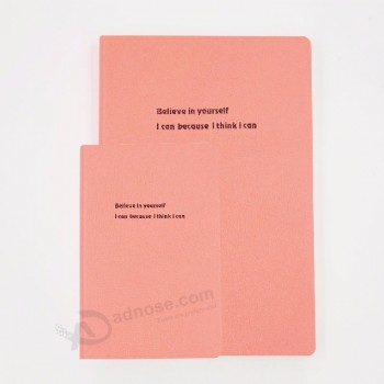 cuaderno de tapa blanda de cuero PU personalizado con color neón