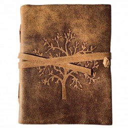 Vintage Celtic Tree of life embossed leather cover journal or note book or Diary for gifting him or her