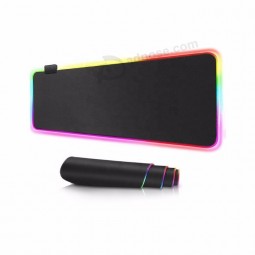300 * 800 * 4mm 주문 점화 다채로운 RGB 쥐 패드는 게임 비 미끄러짐 USB 마우스 패드를지도했습니다