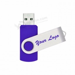 Benutzerdefiniertes Logo Werbegeschenk billig Drehbar USB-Flash-Laufwerk Schlüssel USB-Stick 1 GB 2 GB 4 GB 8 GB 16 GB