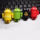 自定义徽标特殊的迷你android U盘32gb展览礼品机器人USB闪存盘