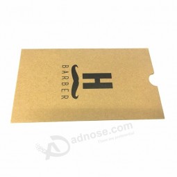 Eco-friendly kraft custom cardboard photo paper pouch packaging envelope sleeve