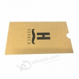 Eco-vriendelijke kraft aangepaste kartonnen fotopapier zakje verpakking envelop hoes