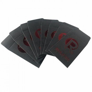 высококачественные матовые черные картонные конверты на заказ