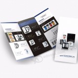 shanghai guter Druckservice Förderung druckbare Broschüre dreifach gefaltete Broschüre gefaltete Broschüre Flyer