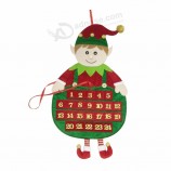 Stoff Elfen Countdown Kalender Weihnachten Weihnachten benutzerdefinierte Adventskalender