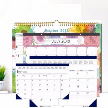 Пользовательские 22x17 ежемесячно большой месяц бумажные настенные коврики календарь 2019 2020 для офисного стола