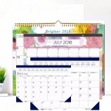 Personalizado 22x17 mensal grande mês papel parede almofada de mesa calendário 2019 2020 para organizador de mesa de escritório