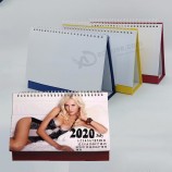 8-дюймовый сублимационный пробел 2020 бумажный настольный календарь для печатного станка