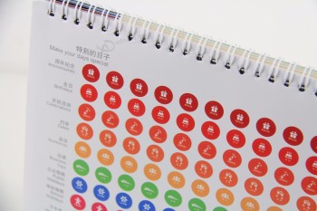 Atacado material de escritório estacionário calendário mensal digital calendário de contagem regressiva calendário de impressão personalizada