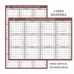 022-4B1 Double sided laminated calendar academic wall calendar large wall calendar