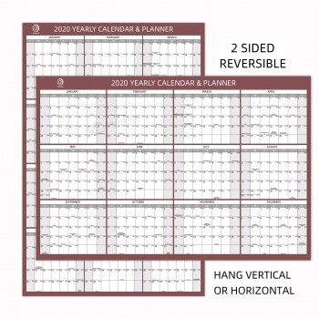 022-4B1 dubbelzijdig gelamineerde kalender academische wandkalender grote wandkalender