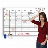 001-4A2 calendário de parede mensal premium apagamento a seco calendário jumbo