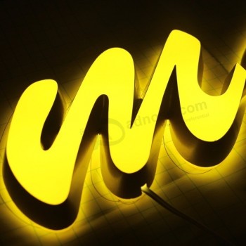 Mini palavras luminosas acrílicas led iluminação alfabeto letra publicidade alto brilho flexível neon strip
