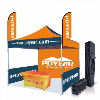 10x10 advertising logo outdoor aluminum trade show tent exhibition event marquee gazebos canopy Pop Up custom printed tents