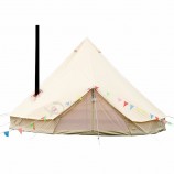 3m 4m 5m 6m 7m camping tent waterproof canvas bell tent with stove hole