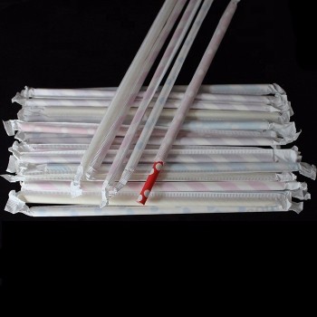 Paper packing straw disposable biodegradable paper straw Individually Wrapped paper straw