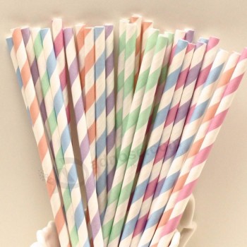 fabricante de paja de papel chino personalizado paja de papel colorido