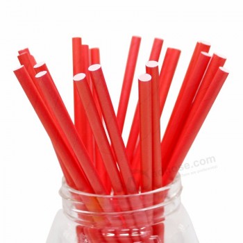Food Grade Solid Color Disposable Biodegradable Drinking Paper Straw