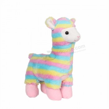 Novo design bonito macio lhama de pelúcia brinquedo de pelúcia personalizado anime alpaca animais de pelúcia brinquedo