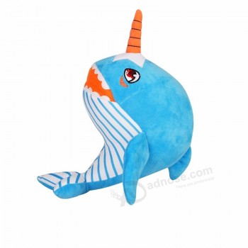 2020 new trading blue cute whale plush sea animal for baby