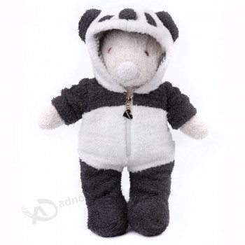 cute & cosy Nieuw design knuffelpop met panda kleding op maat knuffels van dieren