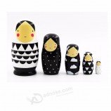 Russian Blank Matryoshka Dolls Toys Wooden Nesting Dolls Crafts Toys for Children Birthday Gift