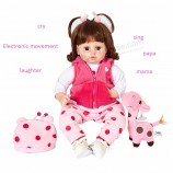 사용자 정의 인형 아이 소녀 장난감 새로운 핫 제품 살아있는 대화 형 수제 실리콘 다시 태어난 아기 인형 도매