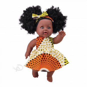 12 inch Toy Baby Black Dolls lifelike african american doll for kids, newest children, Kids Holiday and Birthday gift