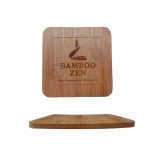 o copo de bambu da pousa-copos quadrada barata esteiras o placemat da tabela para a casa ou o restaurante