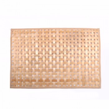 2020 Новое поступление экологического коврика из тканых бамбуковых салфеток ручной работы