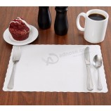 diseño personalizado Eco amigable manteles de mesa de tela de papel en blanco