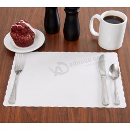 placemats de mesa de tecido de papel em branco Eco amigável design