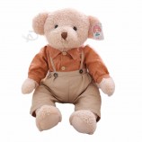 aangepaste knuffel schattige pluche teddybeer mooie kleren dragen