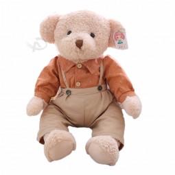 aangepaste knuffel schattige pluche teddybeer mooie kleren dragen