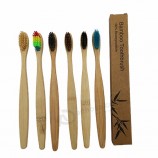 spazzolino da denti in bambù carbone 100% biologico con etichetta privata del produttore