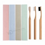 BT12 FDA Approved BPA Free 100% Biodegradable OEM Manufacturer Private Label Logo Organic Eco Custom Bamboo Toothbrush Charcoal